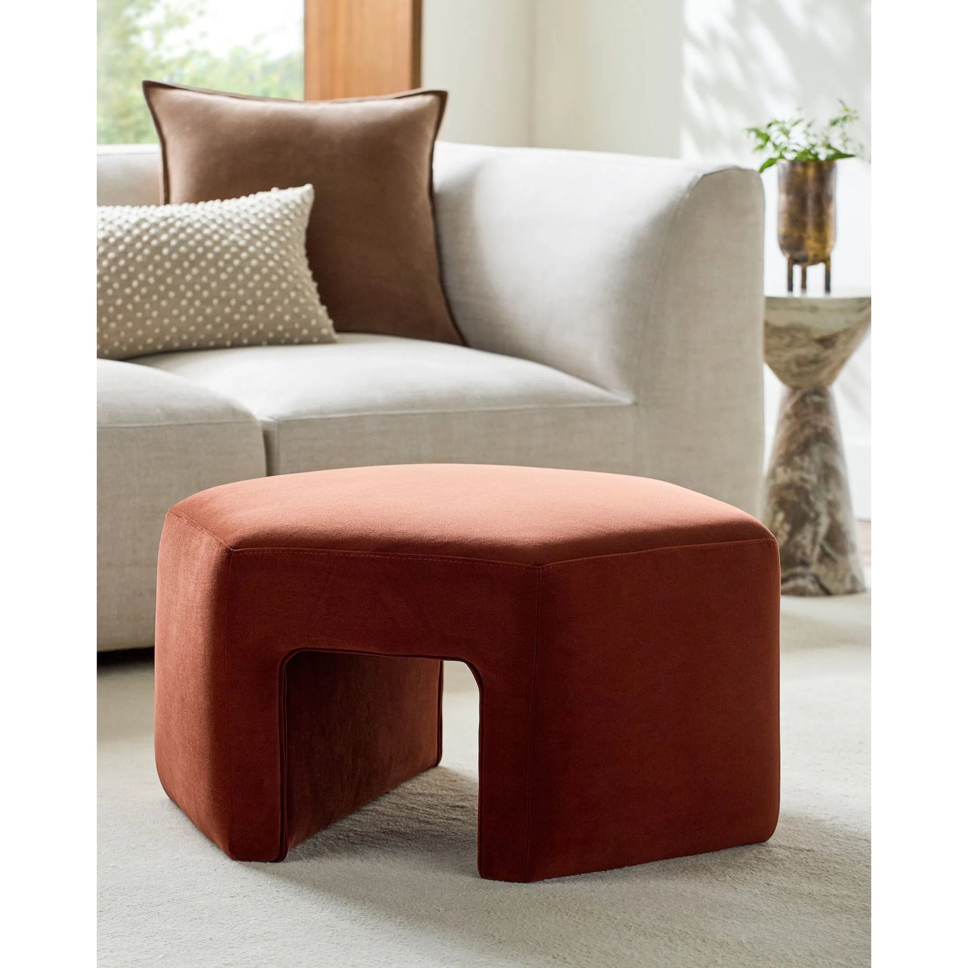 Ellisa Ottoman by Surya. Made from unique in a eclectic & global style.