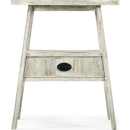 William Yeoward Bywater Washed Acacia Side Table by Jonathan Charles in white and washed acacia. Made from acacia in a cottage & farmhouse style.