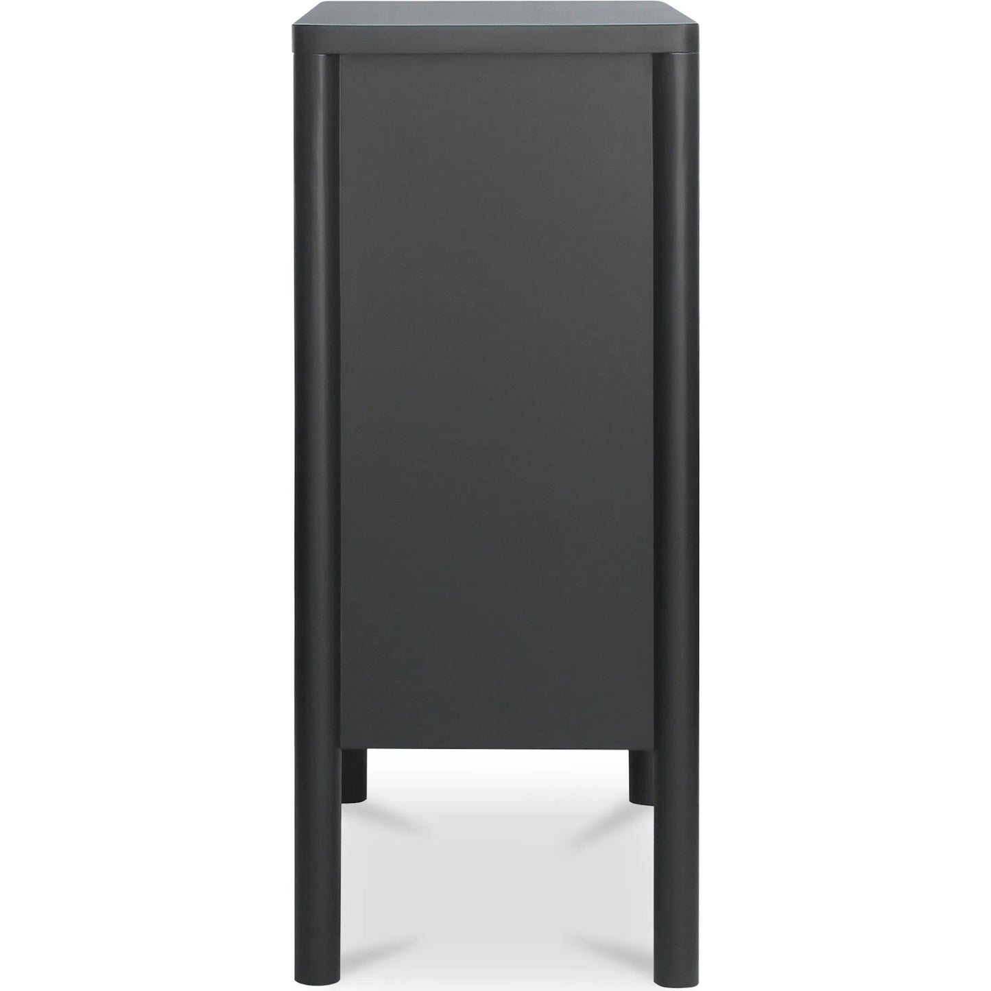006 SI-2441407 | Additional Silo | Hannah Cabinet by Moe's Home Collection. Made from solid pine leg, oak veneer over mdf shelf, back panel, mdf door front, top, side panel, tempered glass, metal in a modern style.