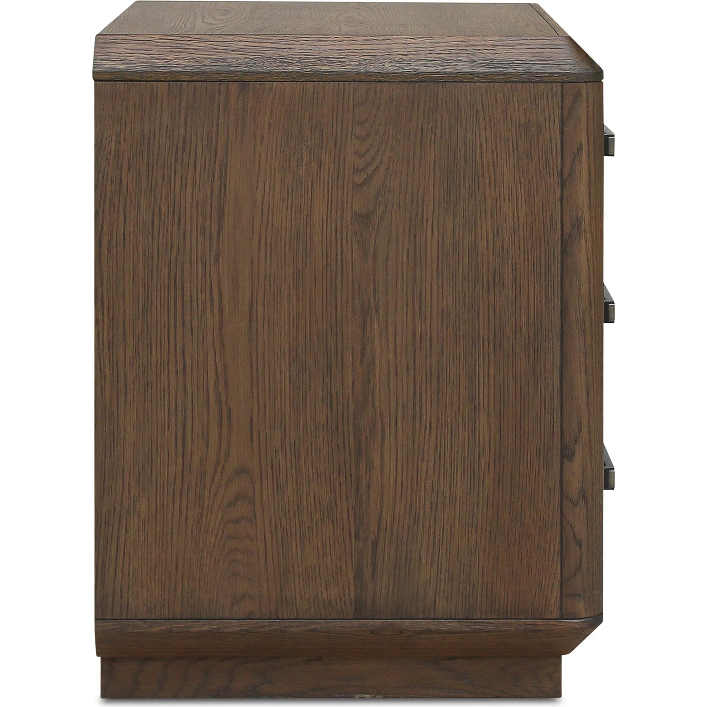 003 SI-2441319 | Additional Silo | Caleb Nightstand by Moe's Home Collection in brown. Made from top, side, drawer oak veneer over mdf, solid oak, back plywood drawer plywood, engineer veneer, iron in a traditional style.