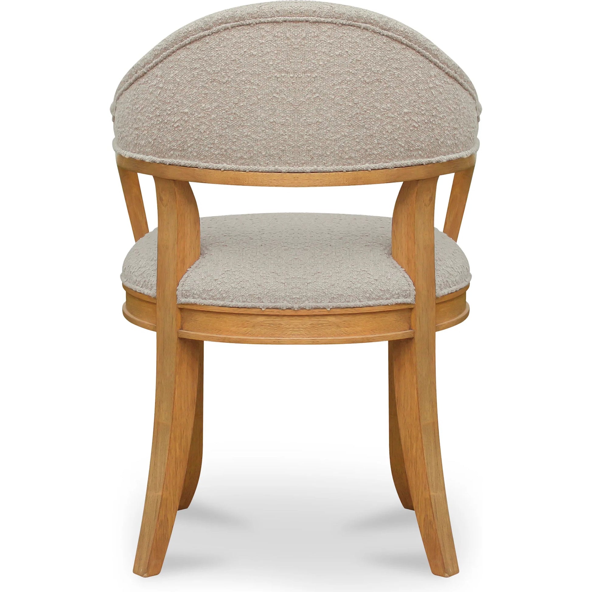Carlos Dining Chair by Moe's Home Collection in brown. Made from 95% polyester, 5% acrylic, rubber wood frame, plywood in a transitional style.
