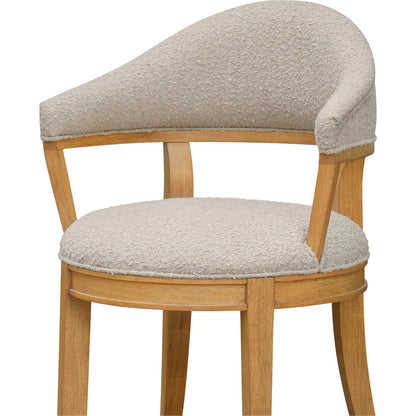 Carlos Dining Chair by Moe's Home Collection in brown. Made from 95% polyester, 5% acrylic, rubber wood frame, plywood in a transitional style.