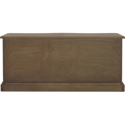 Clarence 6 Drawer Dresser by Moe's Home Collection. Made from solid top edge, door frame, outer frame, oak drawer, shelf panel, side, brass handle in a unique style.