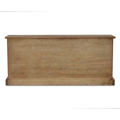 Clarence 6 Drawer Dresser by Moe's Home Collection. Made from solid top edge, door frame, outer frame, oak drawer, shelf panel, side, brass handle in a unique style.