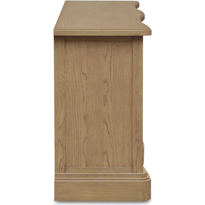 Clarence 6 Drawer Dresser by Moe's Home Collection. Made from solid top edge, door frame, outer frame, oak drawer, shelf panel, side, brass handle in a unique style.