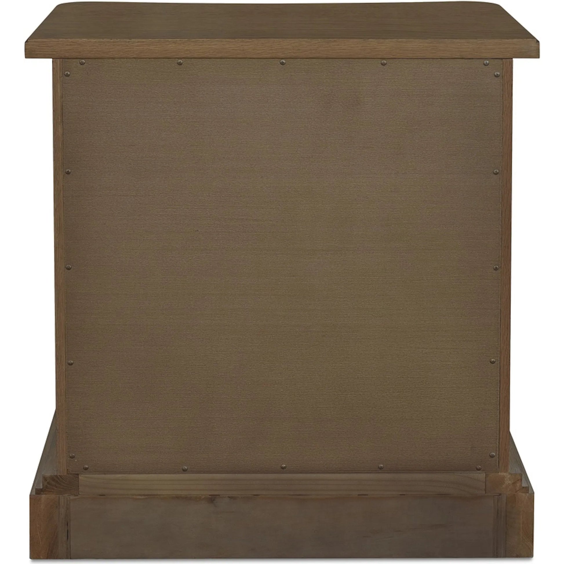 Clarence Nightstand by Moe's Home Collection. Made from solid top edge, door frame, outer frame, oak drawer, shelf panel, side, brass handle in a unique style.