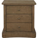 Clarence Nightstand by Moe's Home Collection. Made from solid top edge, door frame, outer frame, oak drawer, shelf panel, side, brass handle in a unique style.