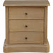 Clarence Nightstand by Moe's Home Collection. Made from solid top edge, door frame, outer frame, oak drawer, shelf panel, side, brass handle in a unique style.