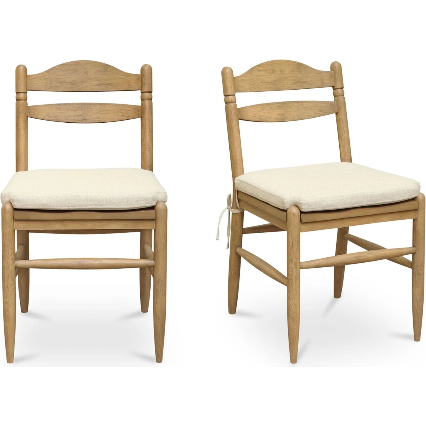000 SI-2527895 | Additional Silo | Tate Dining Chair (Set of 2) by Moe's Home Collection in beige and natural. Made from rubber wood, 92% polyester, 8% linen in a unique style.