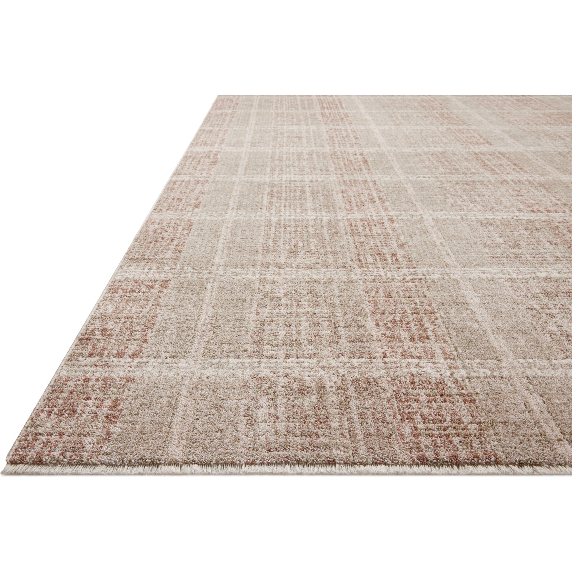 Ember EMB-02 Rug by Angela Rose x Loloi in clay, sand. Made from 100% polyester in a unique style.