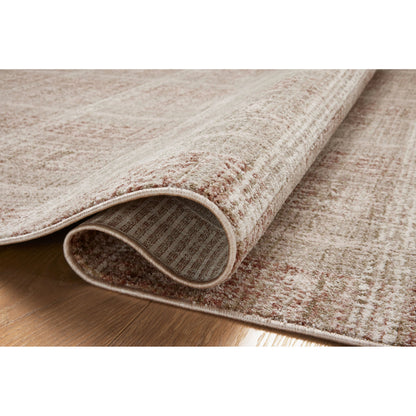 Ember EMB-02 Rug by Angela Rose x Loloi in clay, sand. Made from 100% polyester in a unique style.