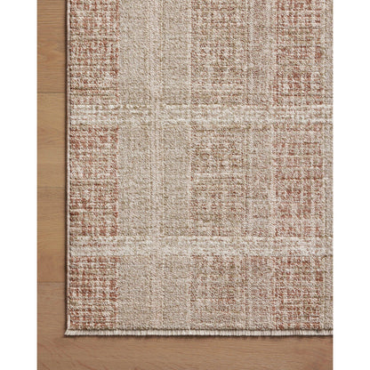 Ember EMB-02 Rug by Angela Rose x Loloi in clay, sand. Made from 100% polyester in a unique style.
