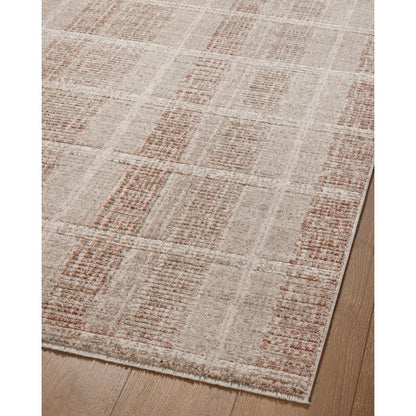 Ember EMB-02 Rug by Angela Rose x Loloi in clay, sand. Made from 100% polyester in a unique style.