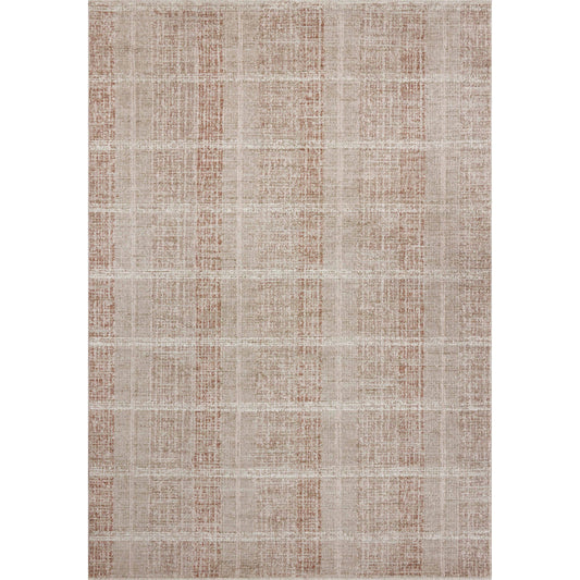 Ember EMB-02 Rug by Angela Rose x Loloi in clay, sand. Made from 100% polyester in a unique style.
