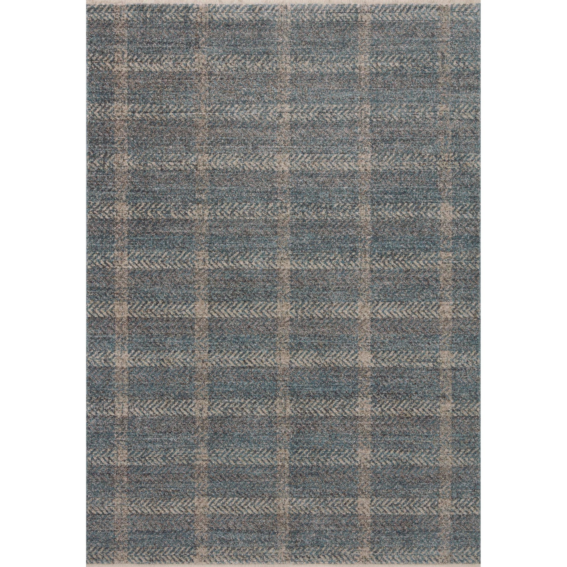 Ember EMB-03 Rug by Angela Rose x Loloi in blue, beige. Made from 100% polyester in a unique style.