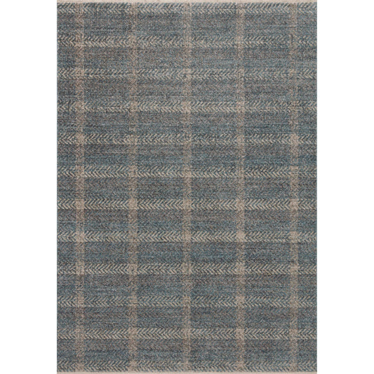 Ember EMB-03 Rug by Angela Rose x Loloi in blue, beige. Made from 100% polyester in a unique style.