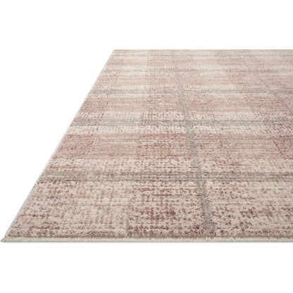Ember EMB-06 Rug by Angela Rose x Loloi in clay, mist. Made from 100% polyester in a unique style.