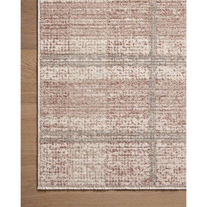 Ember EMB-06 Rug by Angela Rose x Loloi in clay, mist. Made from 100% polyester in a unique style.