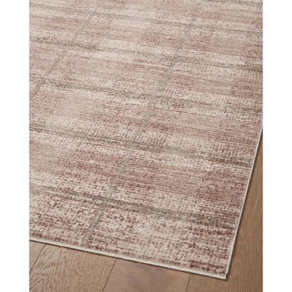Ember EMB-06 Rug by Angela Rose x Loloi in clay, mist. Made from 100% polyester in a unique style.