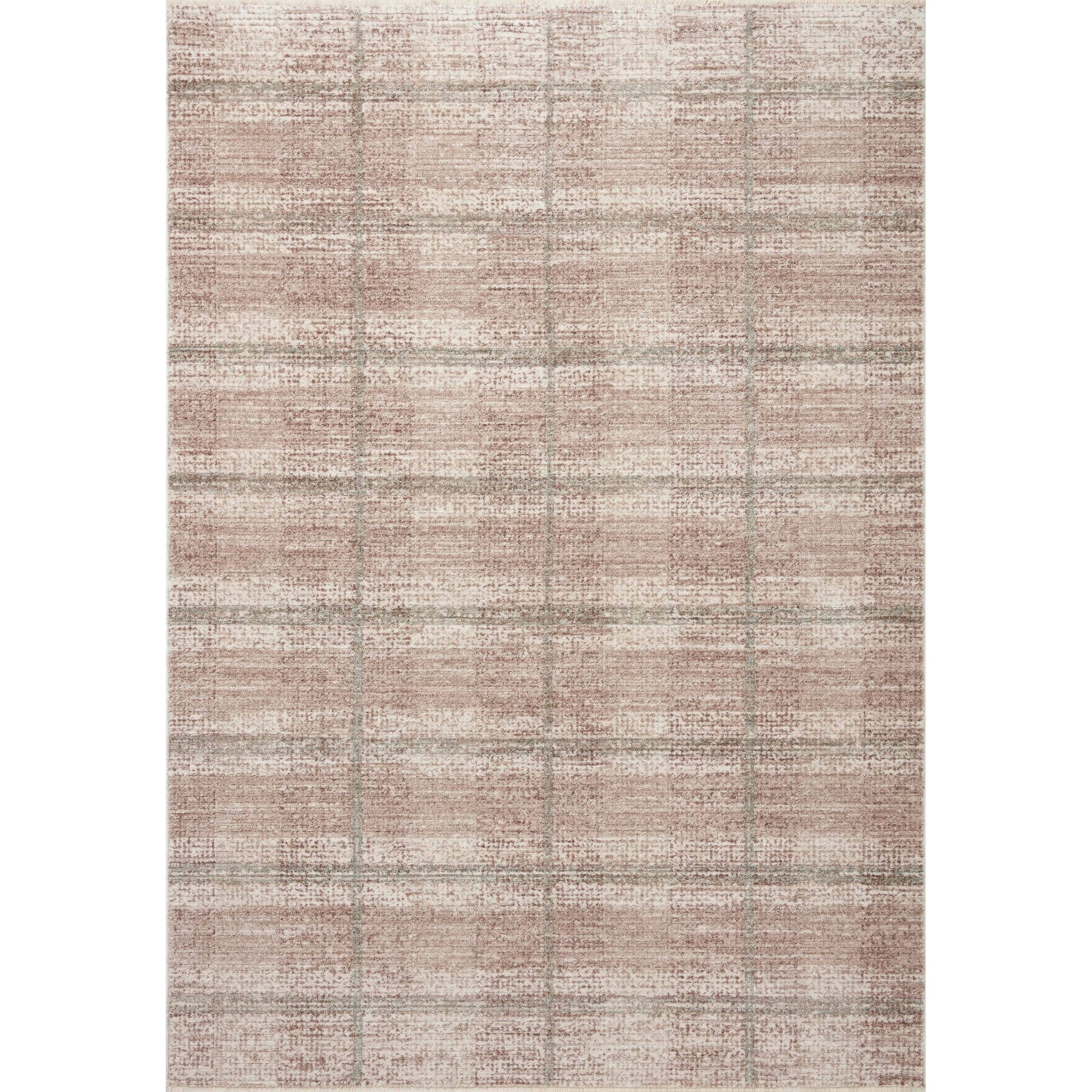 Ember EMB-06 Rug by Angela Rose x Loloi in clay, mist. Made from 100% polyester in a unique style.