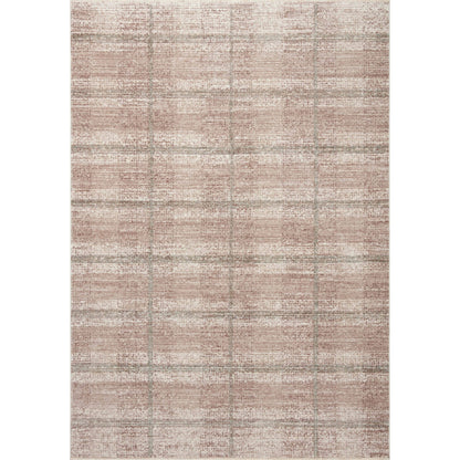 Ember EMB-06 Rug by Angela Rose x Loloi in clay, mist. Made from 100% polyester in a unique style.