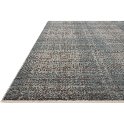 Ember EMB-09 Rug by Angela Rose x Loloi in denim, charcoal. Made from 100% polyester in a unique style.