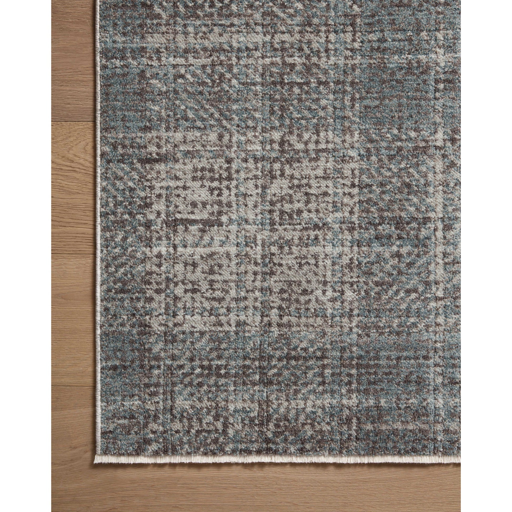 Ember EMB-09 Rug by Angela Rose x Loloi in denim, charcoal. Made from 100% polyester in a unique style.