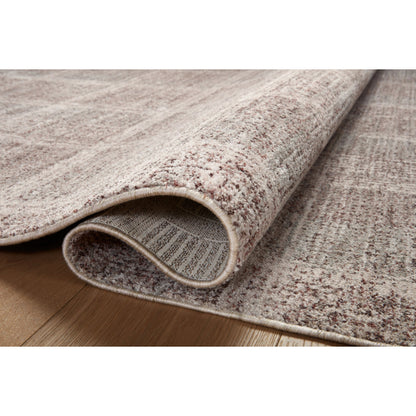 Ember EMB-10 Rug by Angela Rose x Loloi in fog, dove. Made from 100% polyester in a unique style.