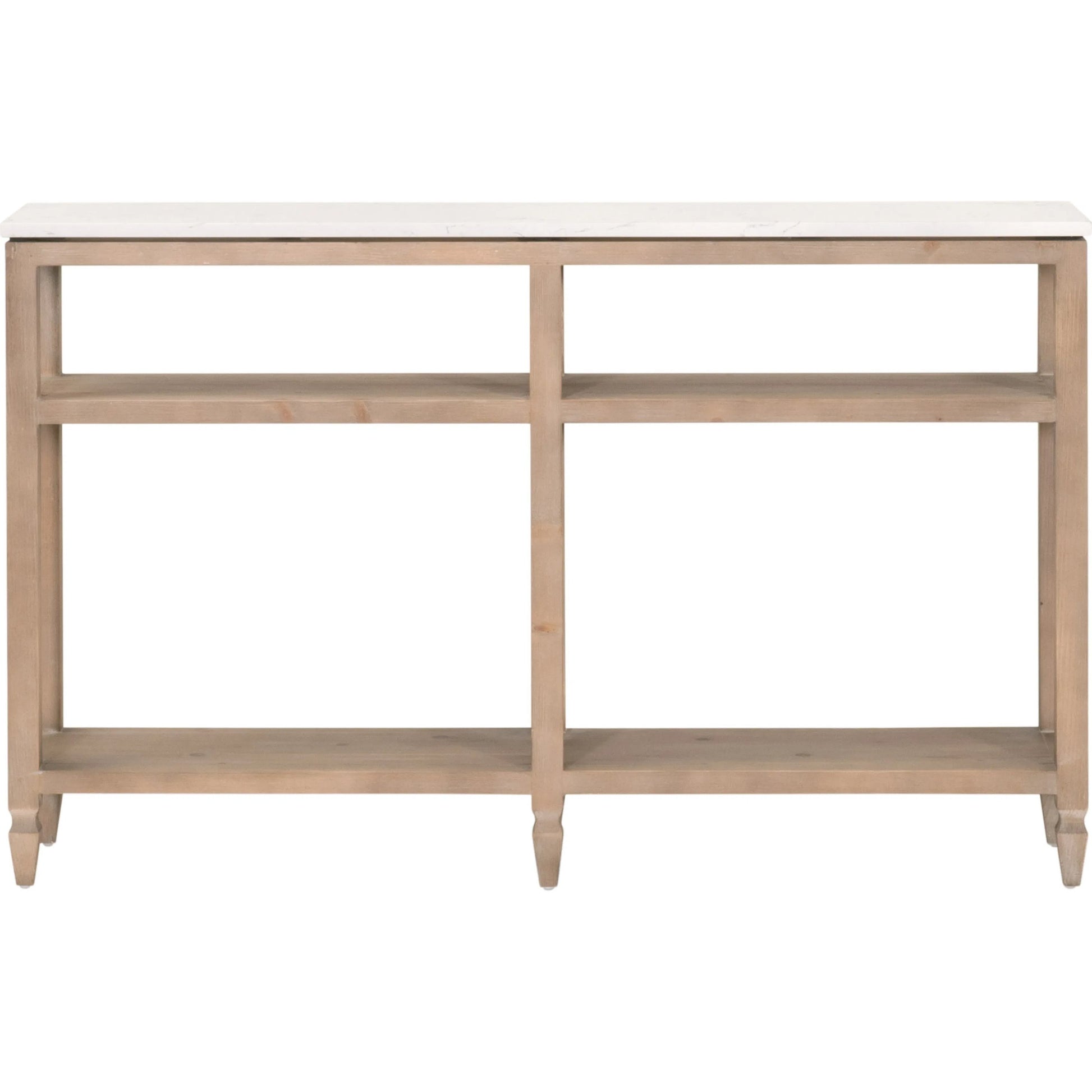 Emerie Narrow Console Table by Essentials For Living. Made from solid pine wood, solid quartz in a modern style.