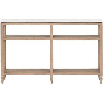 Emerie Narrow Console Table by Essentials For Living. Made from solid pine wood, solid quartz in a modern style.