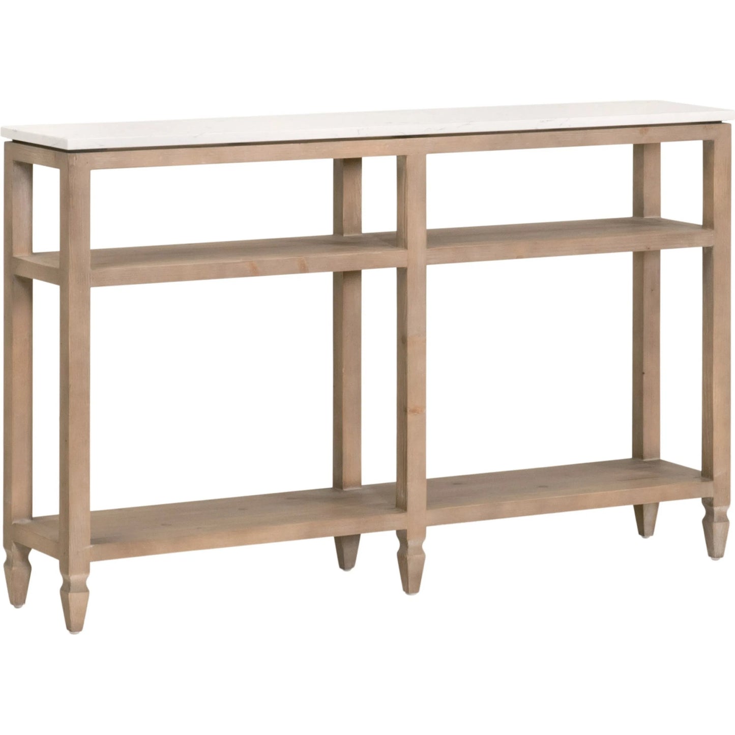 008 SI-2249309 | Additional Silo | Emerie Narrow Console Table by Essentials For Living. Made from solid pine wood, solid quartz in a modern style.