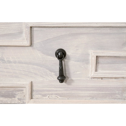 Emerie Entry Console by Essentials For Living in smoke gray pine, white quartz. Made from solid pine wood, solid quartz in a modern style.