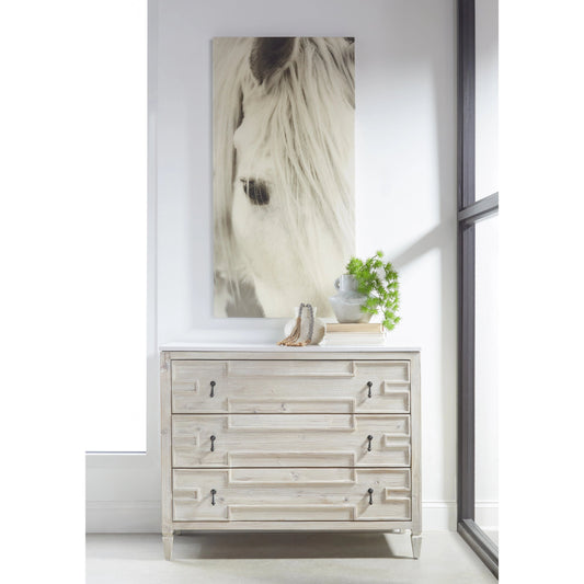 Emerie Entry Cabinet by Essentials For Living in white wash pine, white quartz. Made from solid pine wood, solid quartz in a modern style.