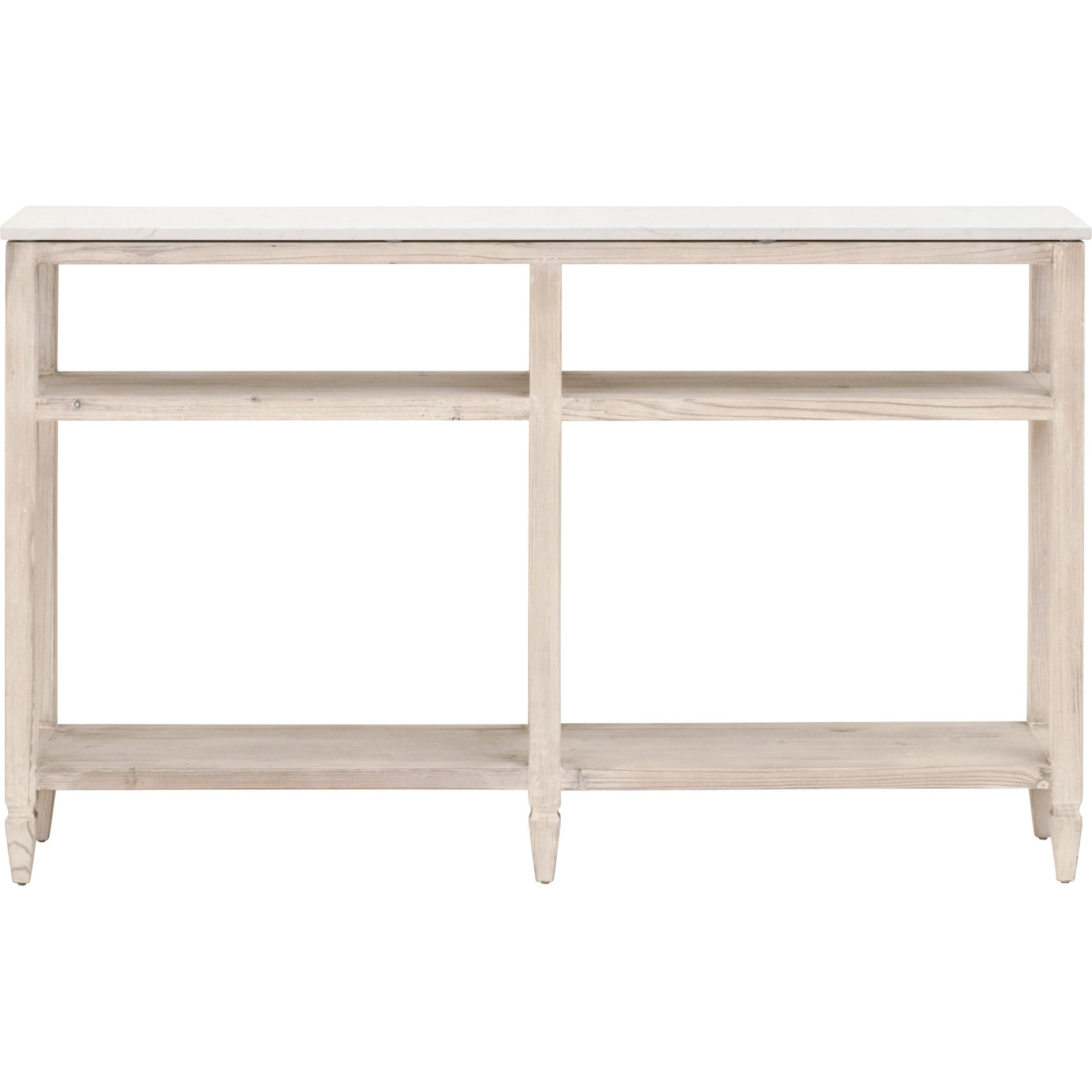 Emerie Narrow Console Table by Essentials For Living. Made from solid pine wood, solid quartz in a modern style.