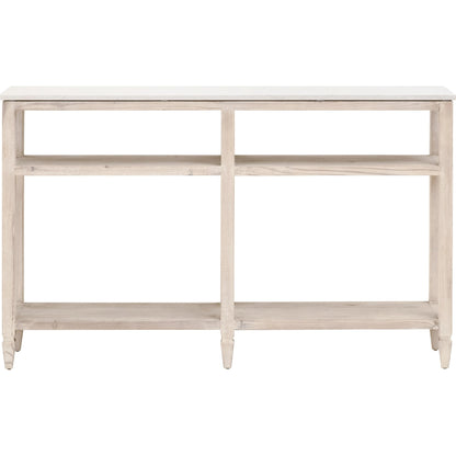 Emerie Narrow Console Table by Essentials For Living. Made from solid pine wood, solid quartz in a modern style.