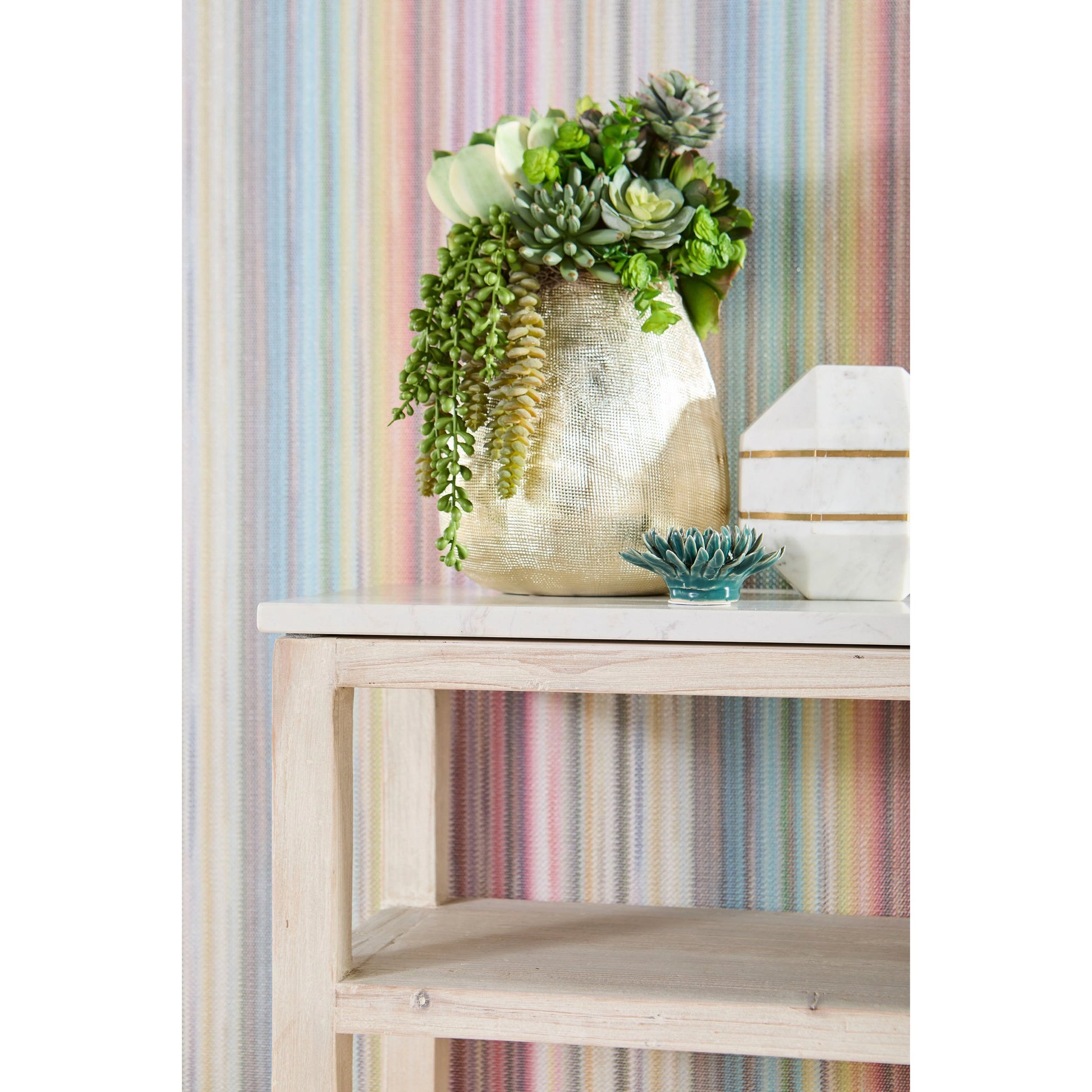 Emerie Narrow Console Table by Essentials For Living. Made from solid pine wood, solid quartz in a modern style.