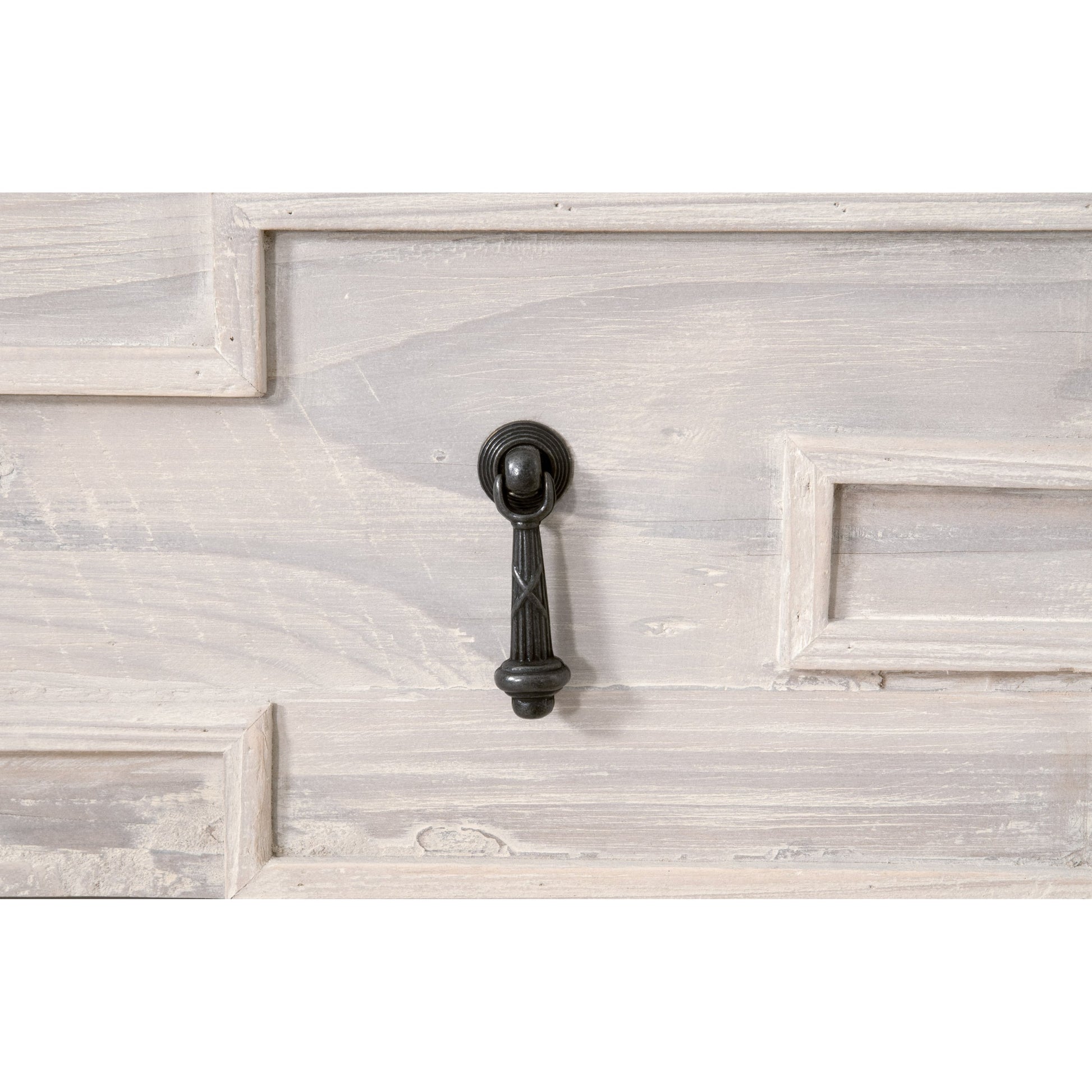 Emerie Entry Console by Essentials For Living in smoke gray pine, white quartz. Made from solid pine wood, solid quartz in a modern style.