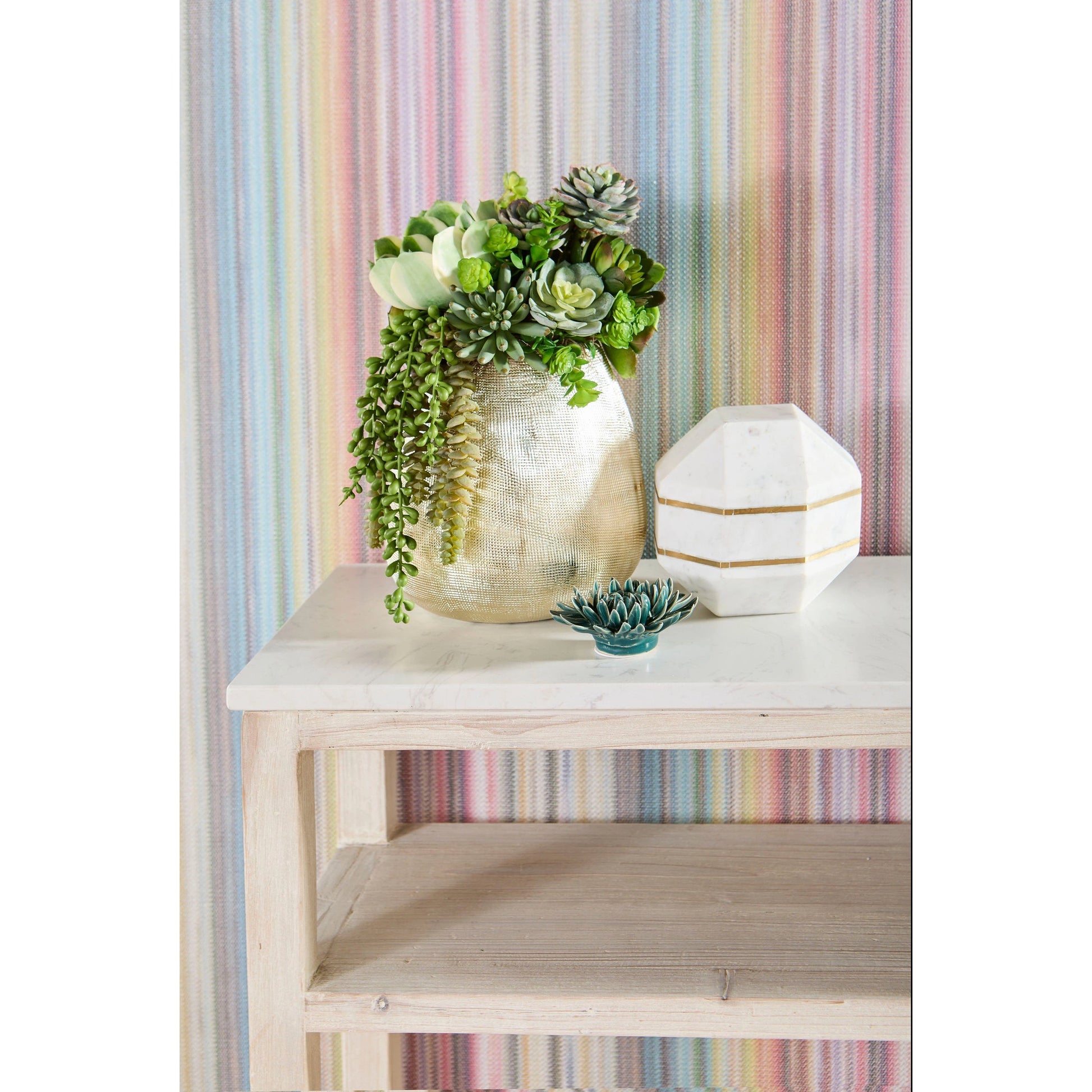 Emerie Narrow Console Table by Essentials For Living. Made from solid pine wood, solid quartz in a modern style.