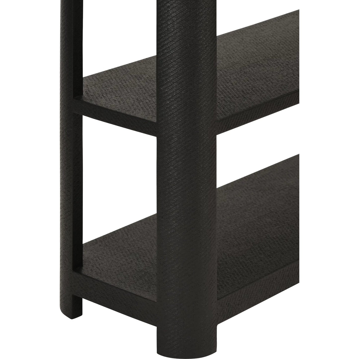 011 SI-2461285 | Closeup | Emery Three Tier Console by Worlds Away. Made from solid wood, mdf in a modern style.