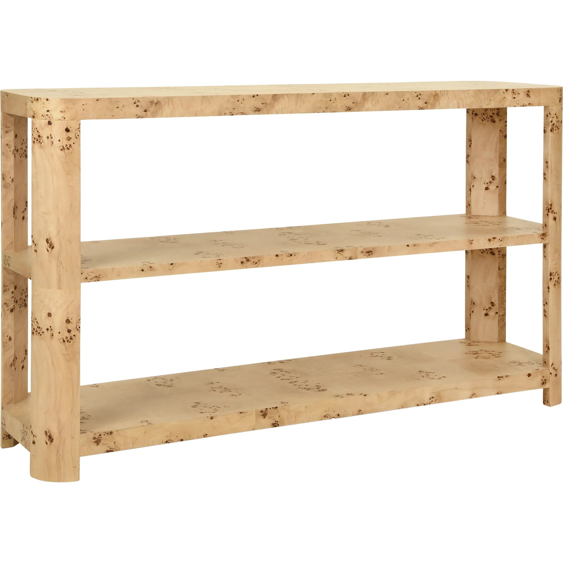 Emery Three Tier Console by Worlds Away. Made from solid wood, mdf in a modern style.