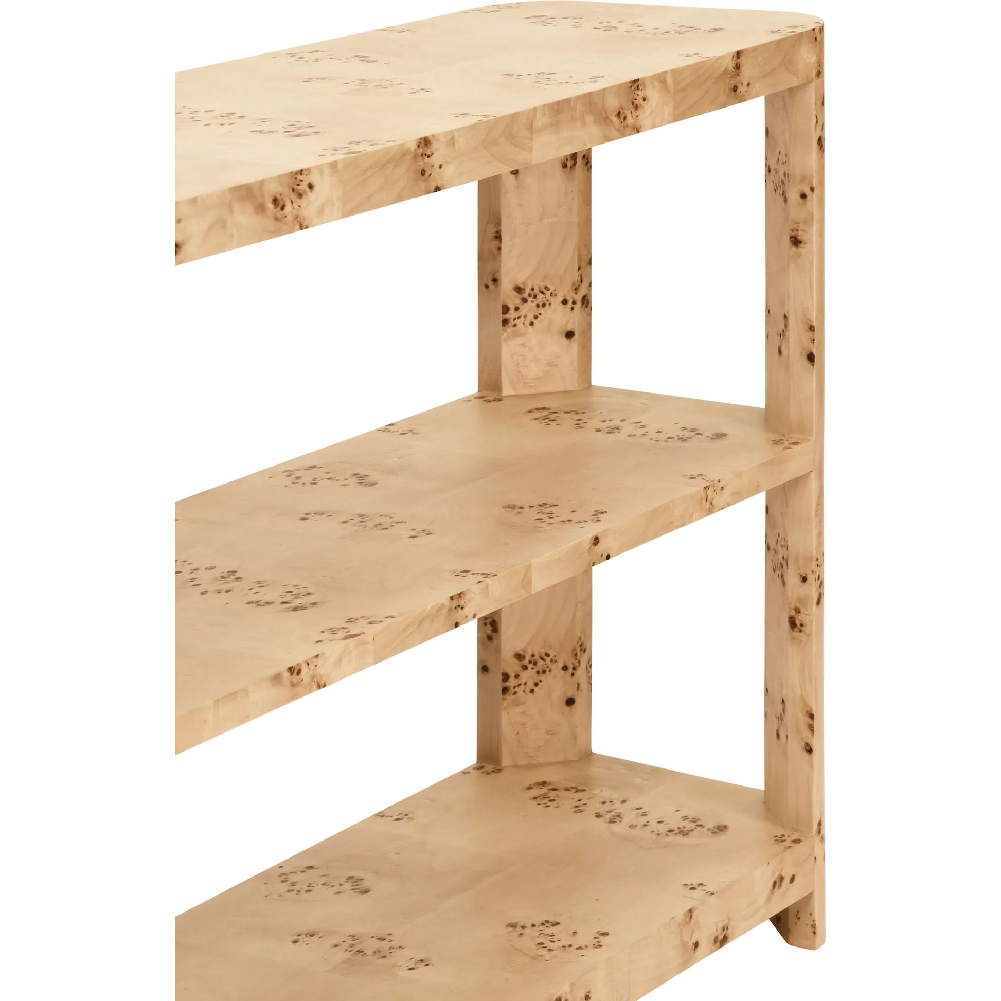 Emery Three Tier Console by Worlds Away. Made from solid wood, mdf in a modern style.