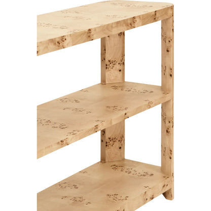 Emery Three Tier Console by Worlds Away. Made from solid wood, mdf in a modern style.