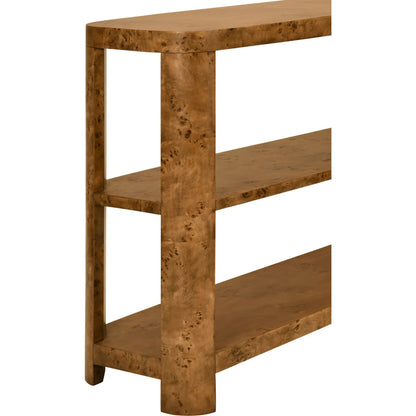Emery Three Tier Console by Worlds Away. Made from solid wood, mdf in a modern style.