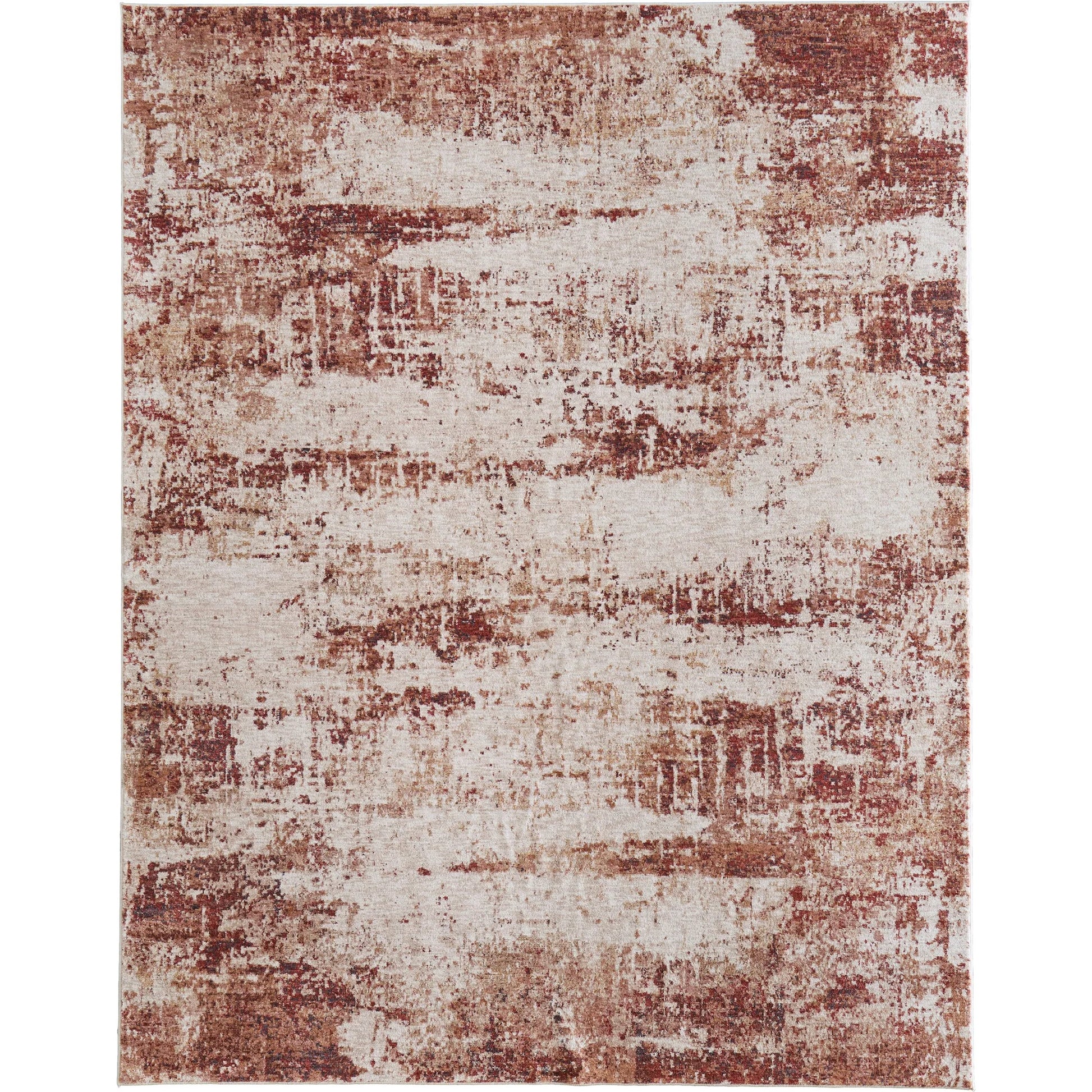 Pearson PRS39UEF Rug by Feizy in ivory, red, tan. Made from polyester in a unique style.