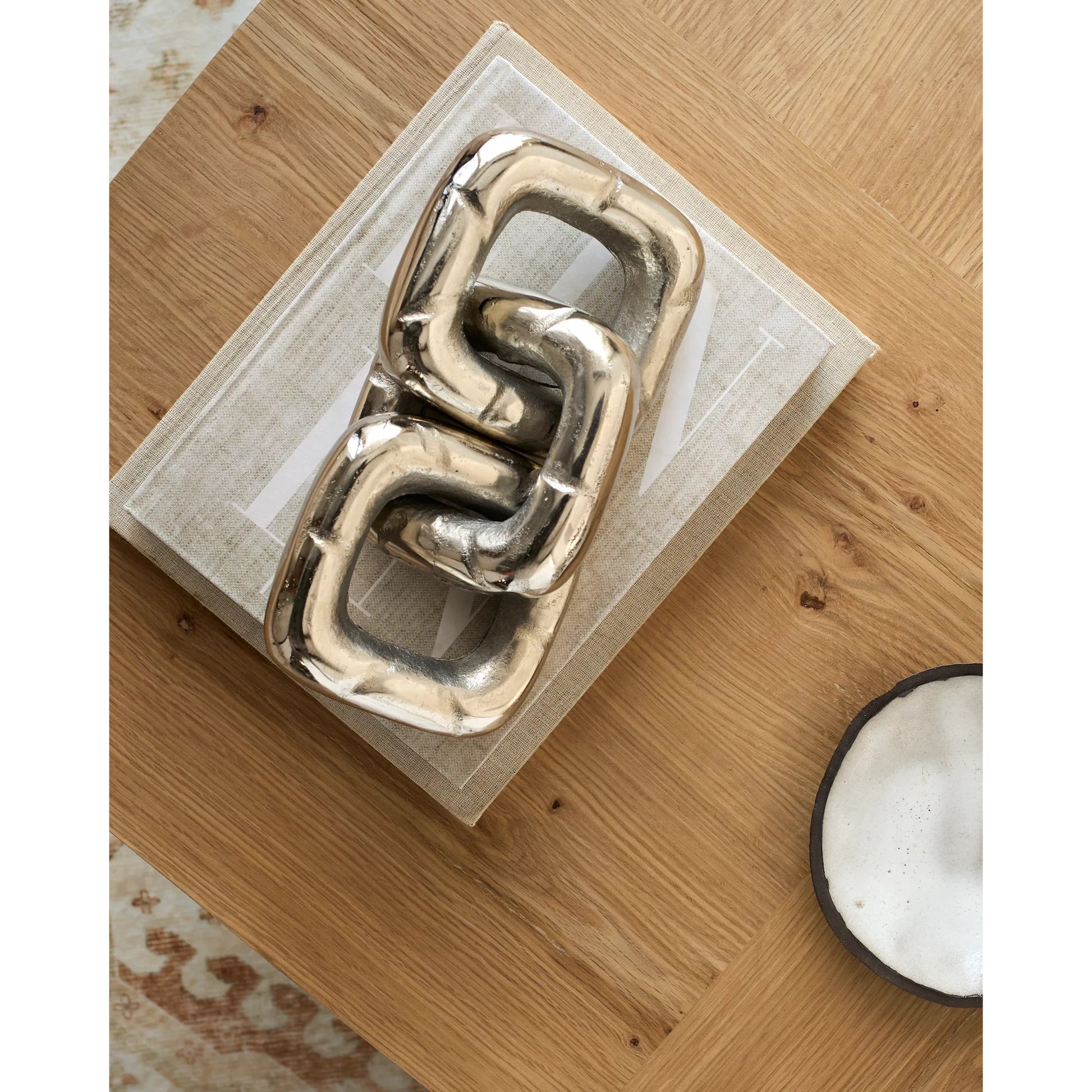Sherman Decorative Sculpture - 540661 by Surya. Made from aluminum in a modern style.
