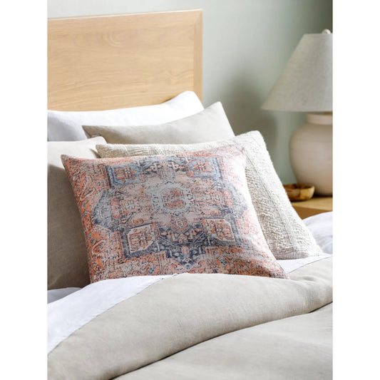Emily Jean Pillow - 534195 by Livabliss in pearl, white, off-white, natural, ash, metallic - silver, silver, prairie dust. Made from polyester in a modern style.