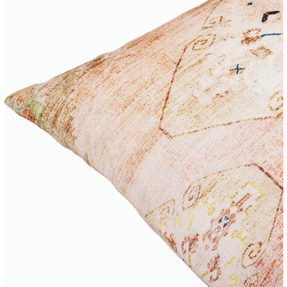 Emily Jean Pillow - 534210 by Livabliss in rust, medium gray, medium brown, light gray, black, mustard. Made from polyester in a modern style.