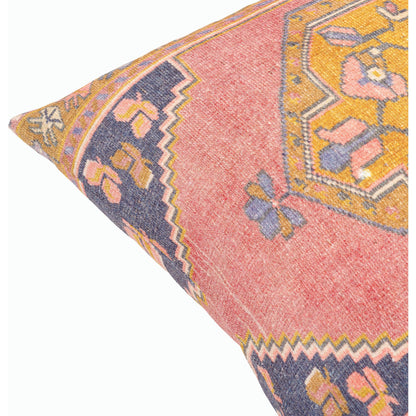Emily Jean Pillow - 534225 by Livabliss in plum, mustard, navy, denim, dusty pink. Made from polyester in a traditional style.