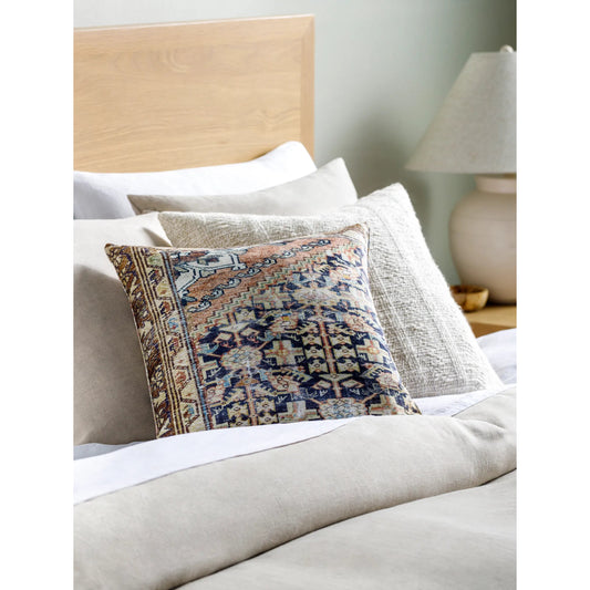 Emily Jean Pillow - 534245 by Livabliss in pearl, ash, off-white, eggplant, prairie dust, khaki, tan. Made from polyester in a traditional style.