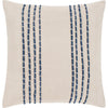 Cream, Khaki, Navy / Down Feather / 18" x 18"